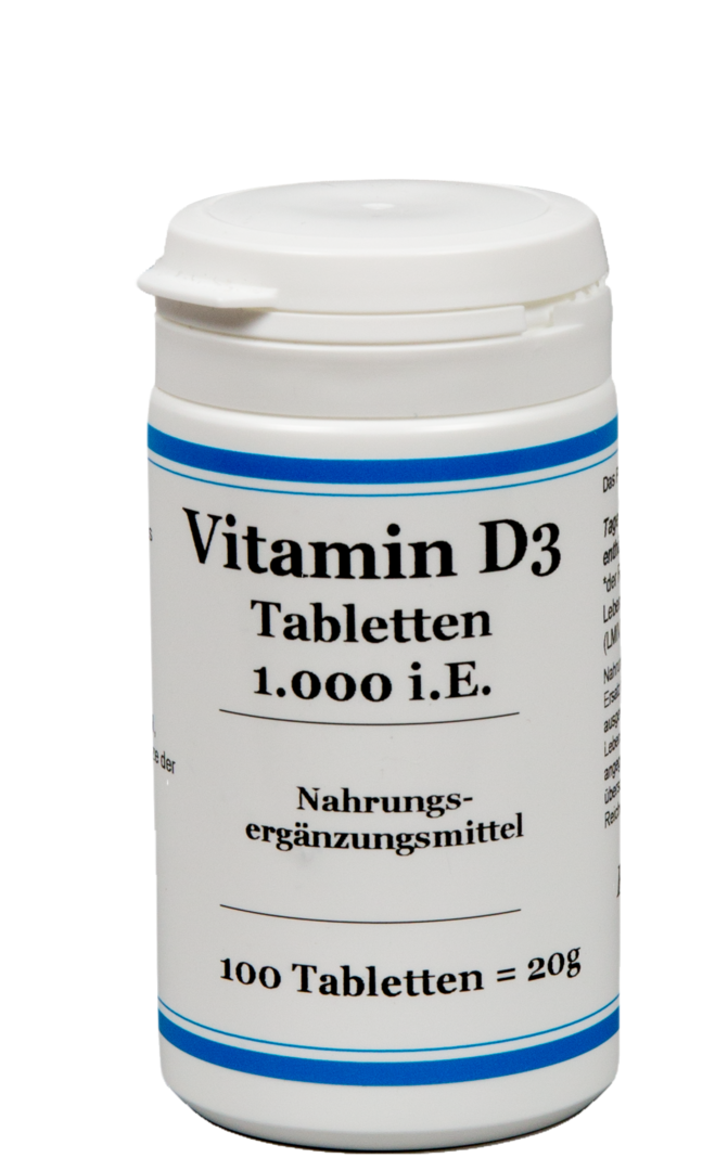 Vitamin D3-Tabletten 1.000 I.E. - kaufen Kiene-Versand shop